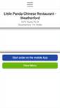 Mobile Screenshot of littlepandaweatherford.com